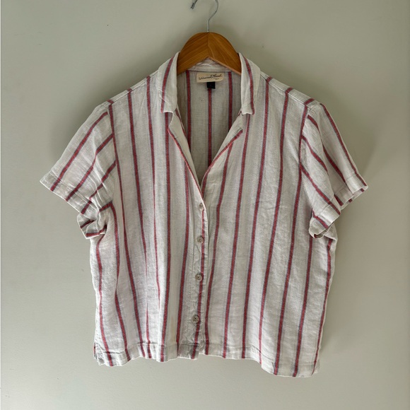 Universal Thread Tops - SOLD - Universal Thread Pinstripe Linen Top